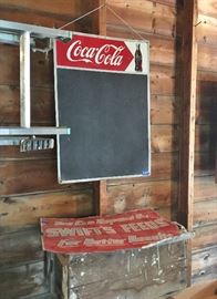 Coke chalkboard from the 1950s