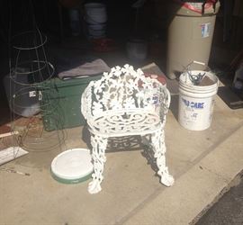 Cast Iron Garden Seat Chair