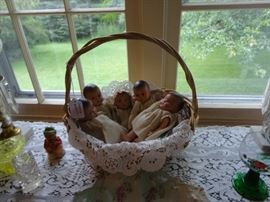 Dionne Quintuplet baby dolls.  Need repair - arms are there ready to be replaced.