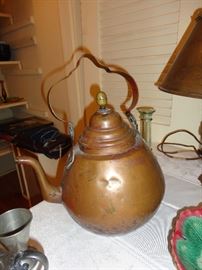 Nice old copper kettle.