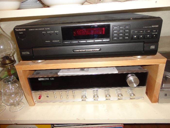 Technics receiver and amplifier.