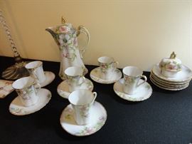 Nippon Chocolate Service - with extra lid and saucers