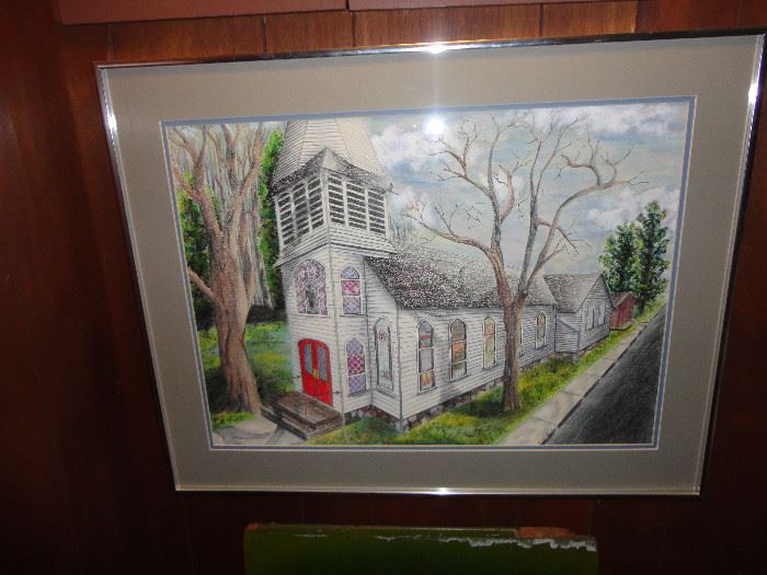 St. Paul's Lutheran Church painted by a parishioner