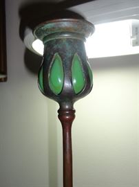 Detail of Tiffany candlestick.