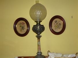 Piano - "Gone With the Wind" - style lamp.