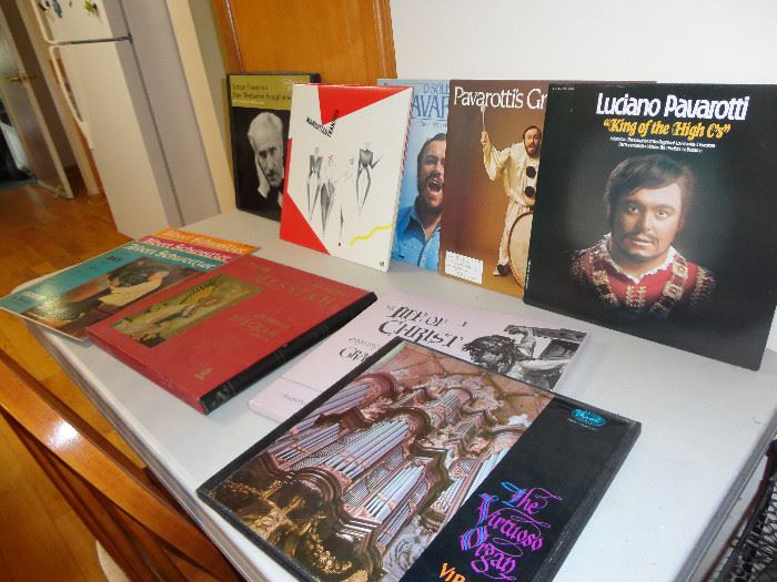 Just a few of the LP's - many classical and some musicals.