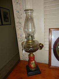 Antique oil lamp - used in the last blackout!