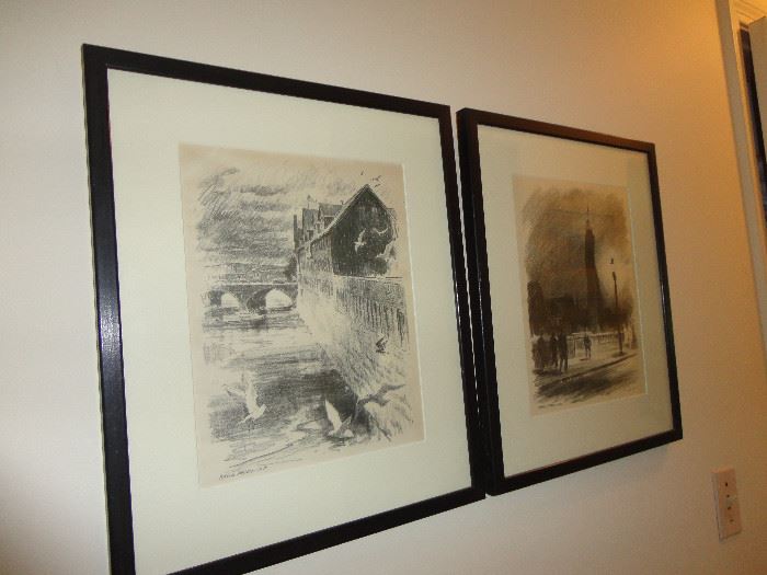 Two Ralph Avery prints.