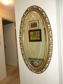Elegant antique hall mirror in great condition.
