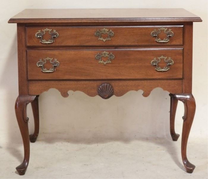 Queen Anne lowboy by Hickory Chair