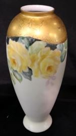 Nippon painted vase