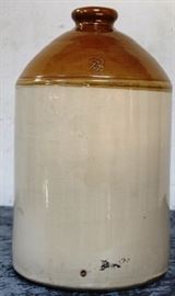 brown and white 2.5gal jug