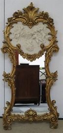 gilt cherub mirror