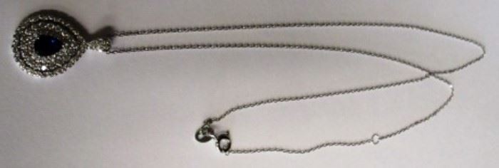 saphire necklace