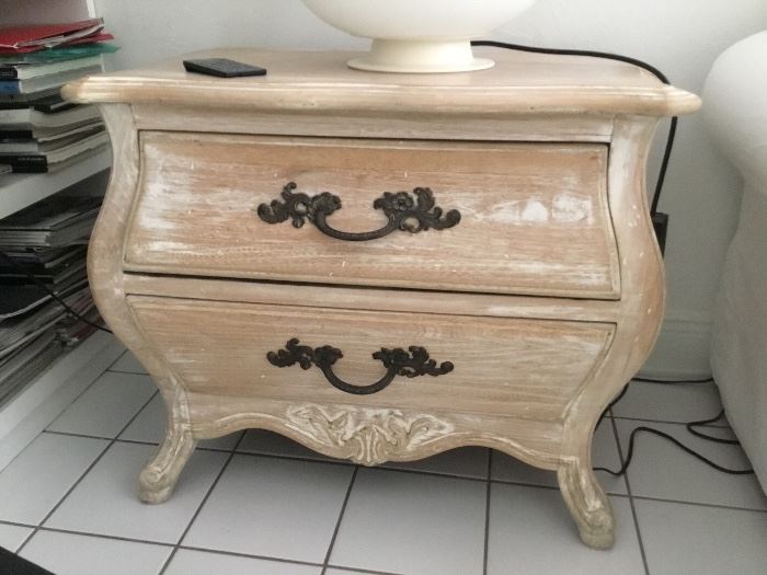 One of two small chest for side tables or night chests