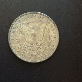1896 Morgan Dollar. 