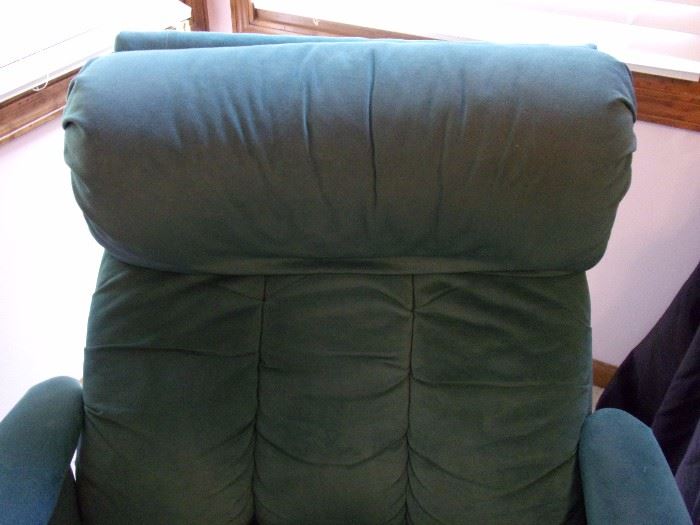 MCM/1980's Suede/Leather swivel recliner! The bomb!