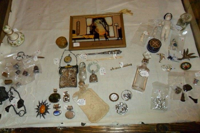 Antique Jewelry,Old Dolls,Antique Perfume Bottles,Antique Purses,etc...