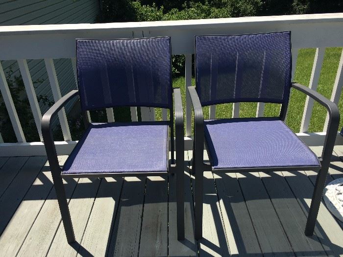 Crate and Barrel outdoor chairs