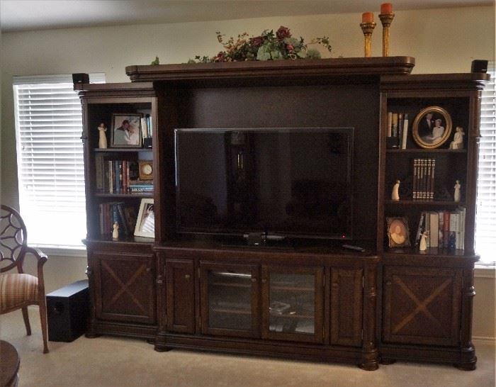 Large adjustable entertainment center - tv is sold