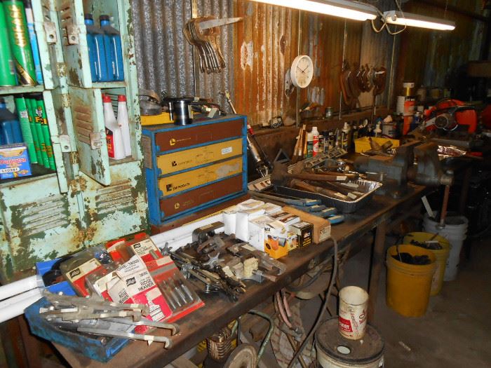 Metal Work Bench and Tools