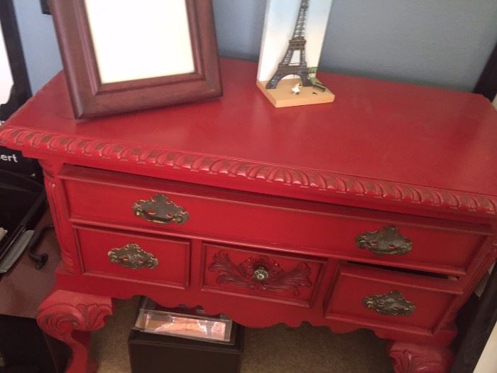 Everyone needs a red piece of furniture!