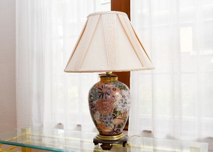 Asian Cloisonne / Enamel Table Lamp