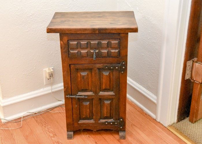 Small Wood Cabinet / End Table / Nightstand