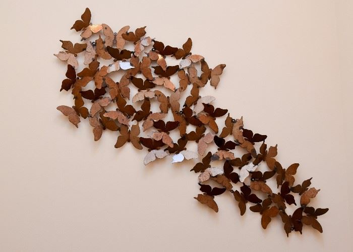 Frontgate Butterflies Metal Wall Sculpture