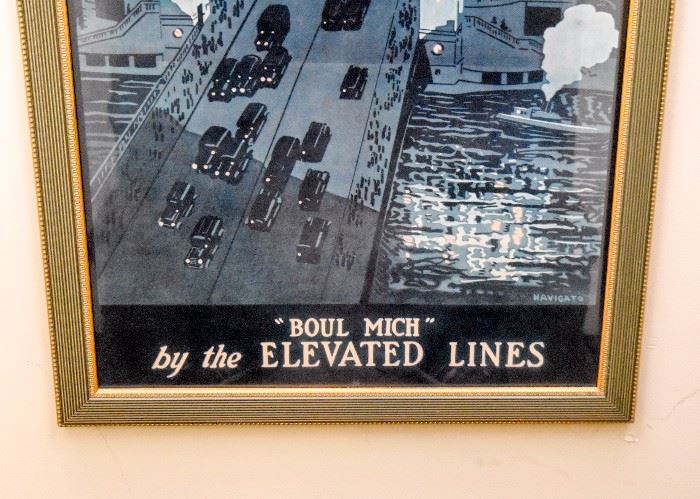 Framed "Elevated Lines" Poster