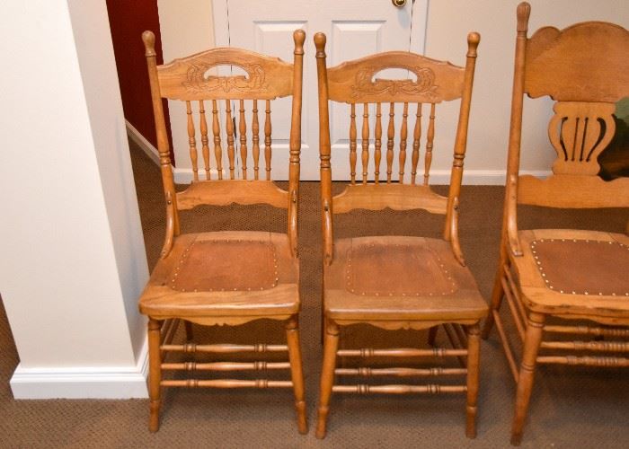 BUY IT NOW!  Lot #115, Antique Spindle Chairs (Pair), $100 for the pair