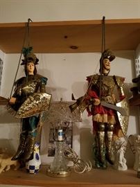 vintage wooden the knights who say ne puppets