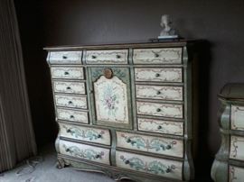 painted chest of drawers $300