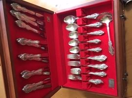 Community Silver Plate Flatware 93 piece service for 12