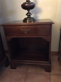 One of two Cherry Statton nightstands - has a matching Chest on Chest and dresser