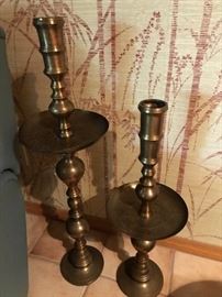 Brass candle stands