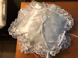 Two ring bearer pillows