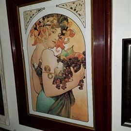 Mucha print (newer reprint of this famous artist's work