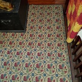 One of two floral carpets