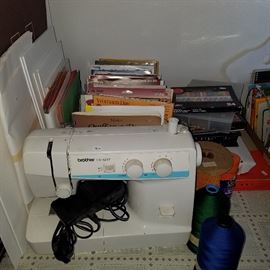 Brother sewing machine, craft items