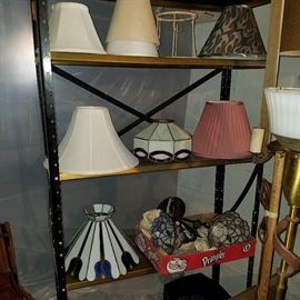Lamp shades...silk to glass....