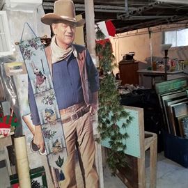 The Duke!  Life-size (or close to it!) cut-out of John Wayne.  