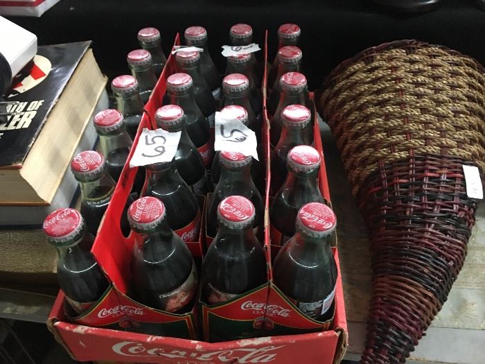 Case of old coke bottles