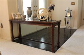Glass Top Sofa Table