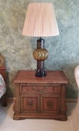 Sold nightstand

Lamp still available.
