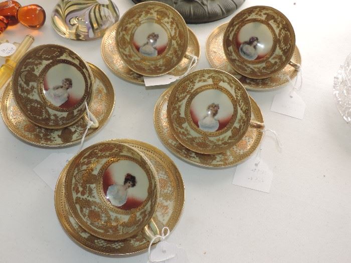 Nippon PORTRAIT cups and saucers