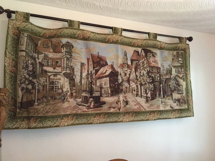 Belgium Tapestry with Iron Rod