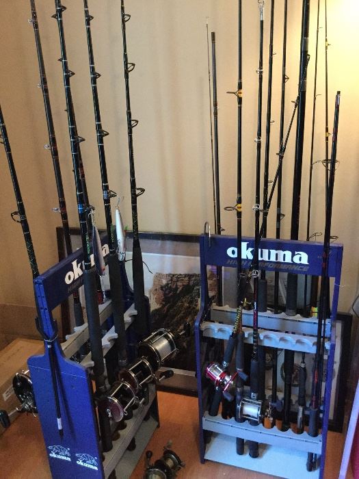 Many fishing rods and reels (see ad for partial listing)