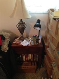 The matching  Mid Century nightstand  by Kent Coffey called Perspecta!