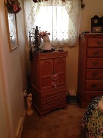 Solid wood jewelry armoire!